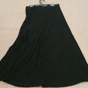2/$15 elastic Flare black maxi skirt M